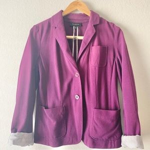 Talbots | Purple 2 Button 3 Pocket Blazer